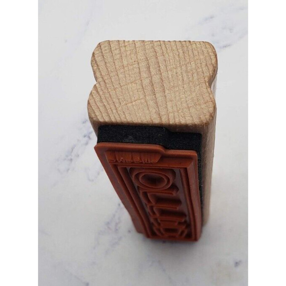 Mary Engelbreit Hello Block Script Wood Mounted Rubber Stamp - Picture 2 of 7